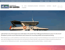 Tablet Screenshot of houseboatsonkariba.com